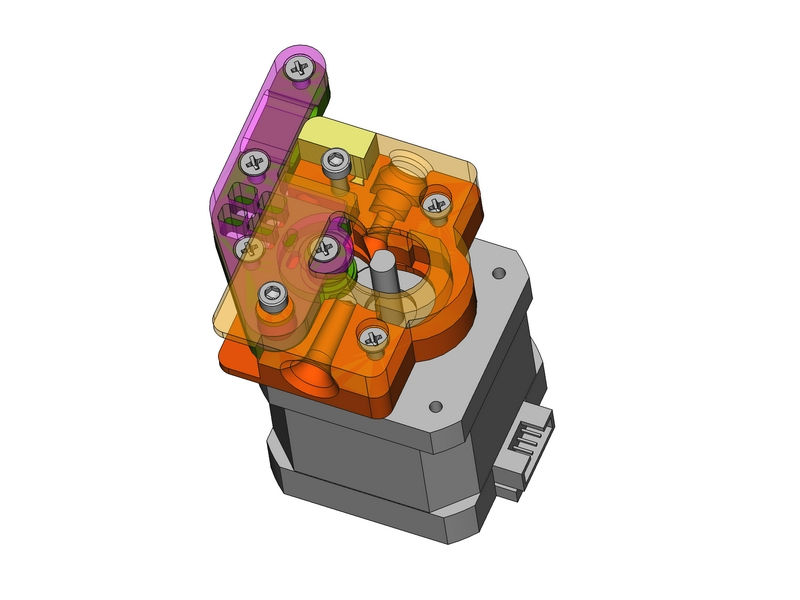 Modélisation et assemblage d'une extrudeuse (CAO/DAO).